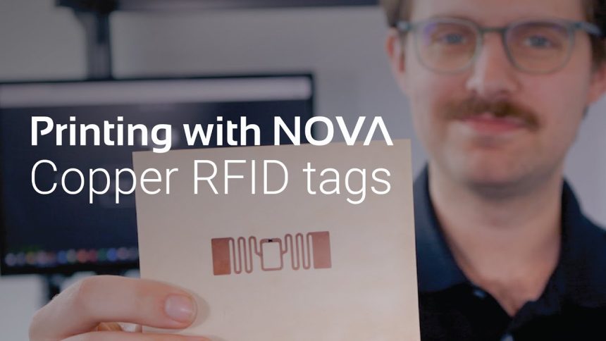 Miniatura filmu: Druk anten RFID z farby miedzianej na NOVA