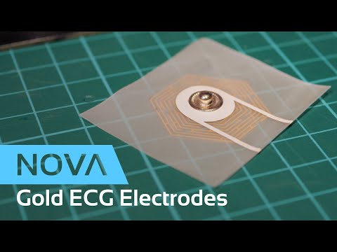 Miniatura filmu: Druk elektrod EKG ze złotej farby na Voltera NOVA